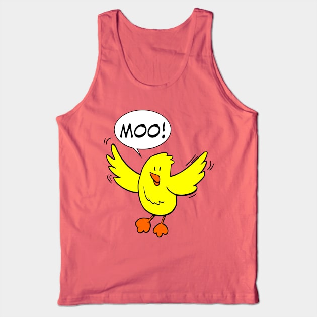 Moo Tank Top by DavesTees